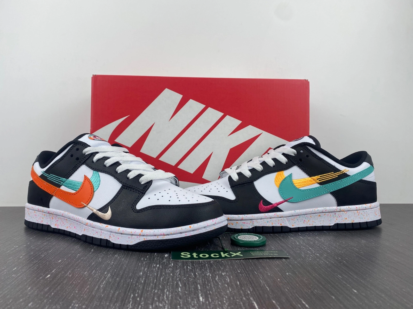 Nike Dunk Low Multiple Swooshes White Washed Teal (W)  FD4623-131