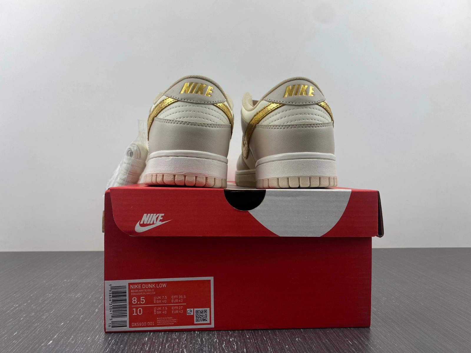Nike Dunk Low Phantom Metallic Gold (Women's) DX5930-001