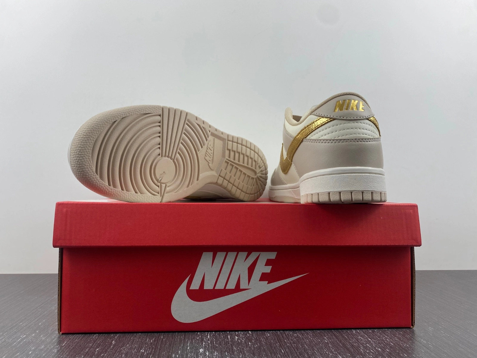 Nike Dunk Low Phantom Metallic Gold (Women's) DX5930-001