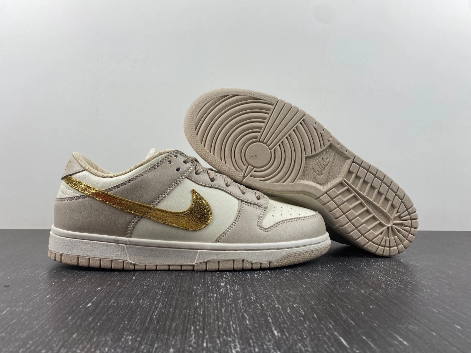 Nike Dunk Low Phantom Metallic Gold (Women's) DX5930-001
