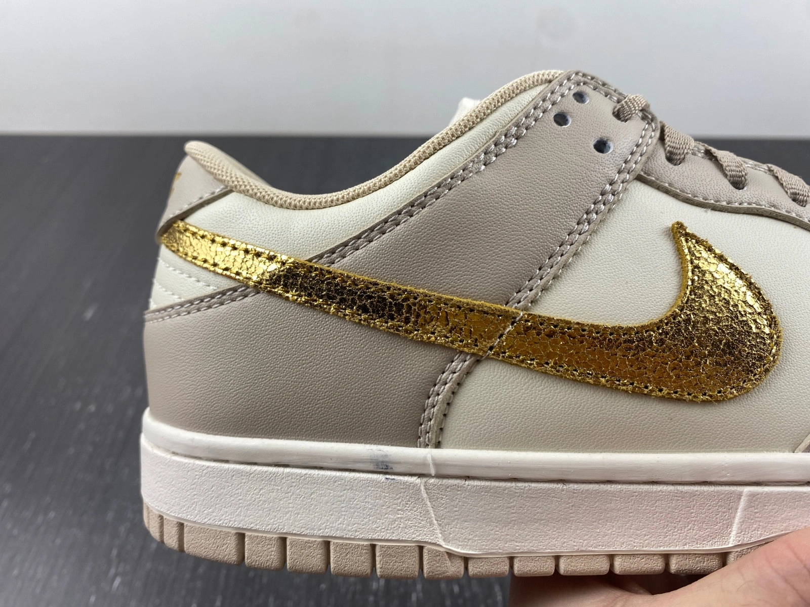 Nike Dunk Low Phantom Metallic Gold (Women's) DX5930-001