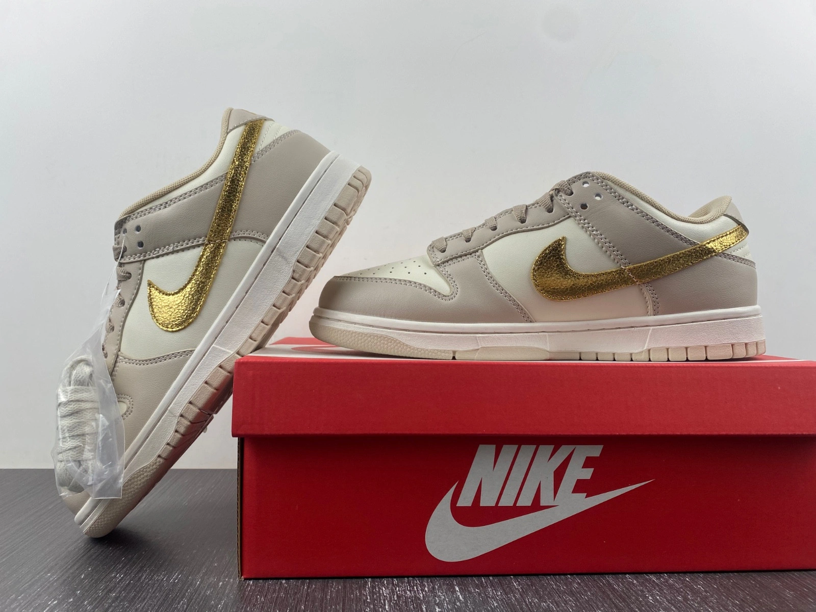 Nike Dunk Low Phantom Metallic Gold (Women's) DX5930-001