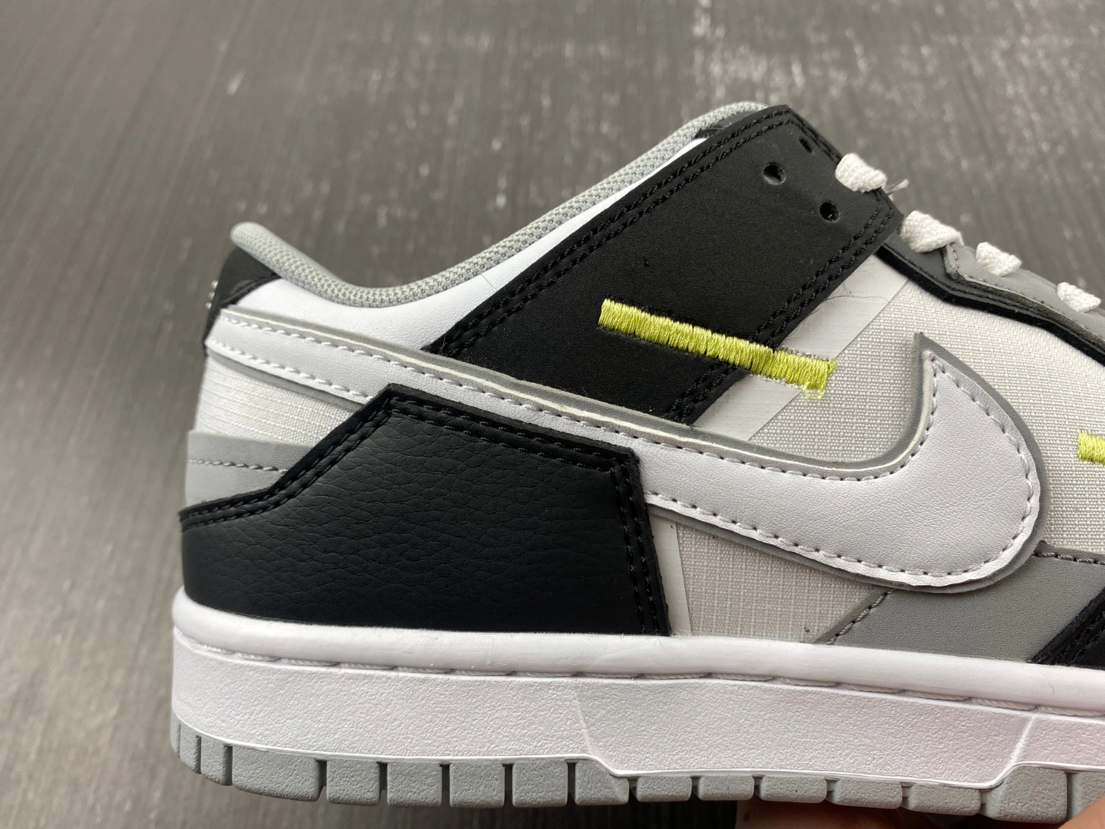 Nike Dunk Low Scrap Wolf Grey Light Lemon Twist  DC9723-001