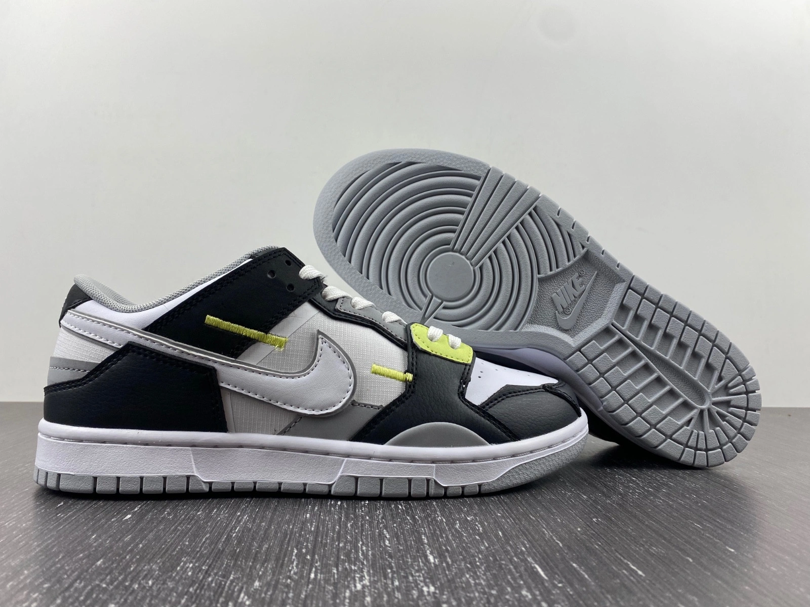 Nike Dunk Low Scrap Wolf Grey Light Lemon Twist  DC9723-001