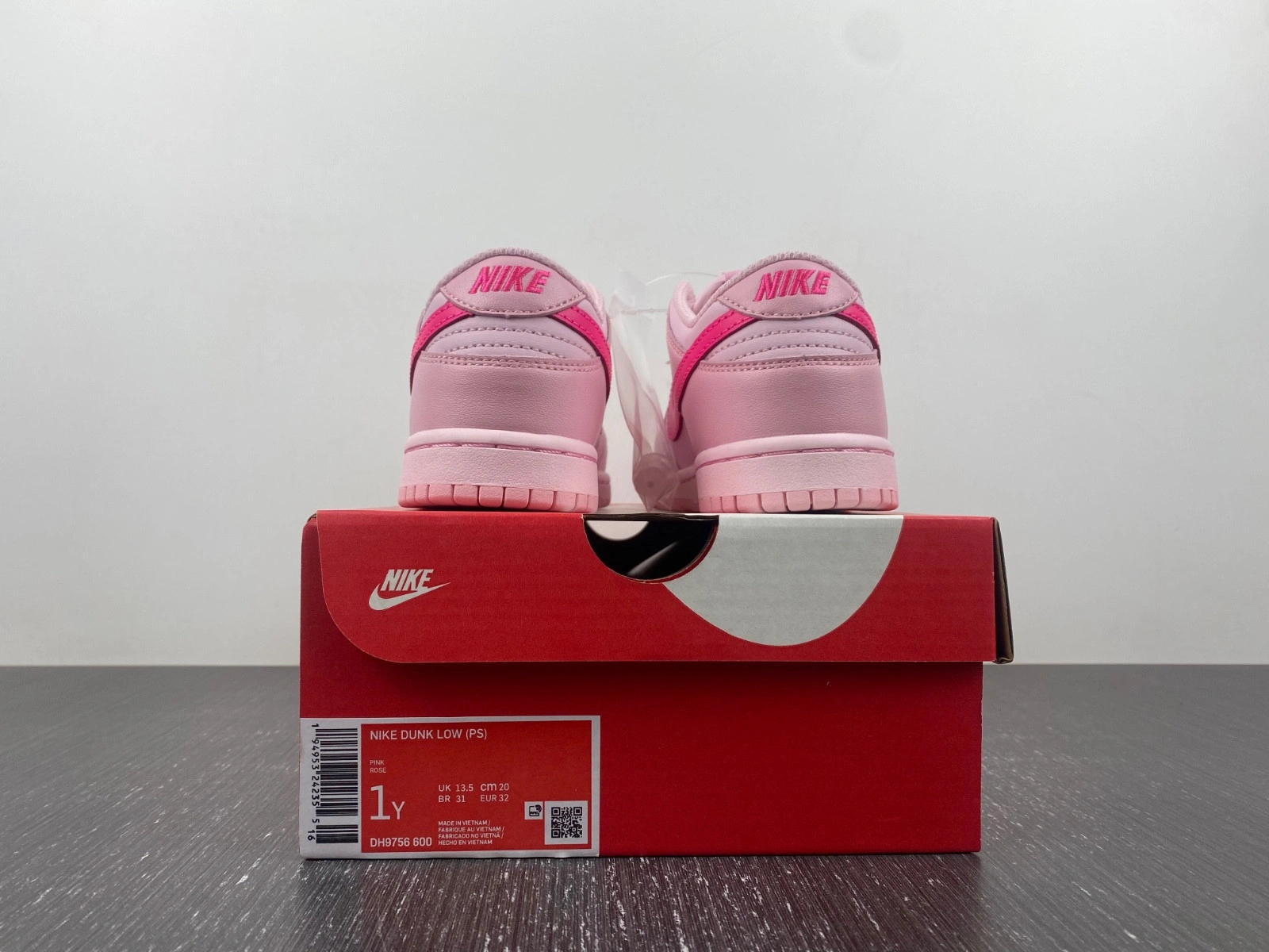 Nike Dunk Low Triple Pink (PS) Kids' - DH9756-600