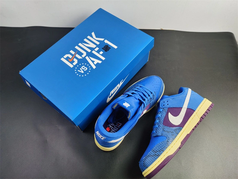Nike Dunk Low UNDEFEATED 5 On It Dunk vs. AF1 - DH6508-400