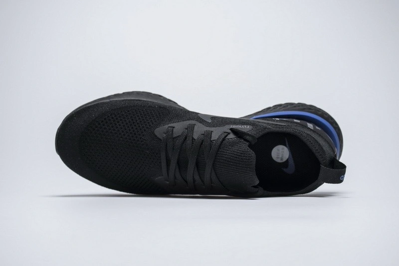 Nike Epic React Flyknit Black Racer Blue  AQ0067-004
