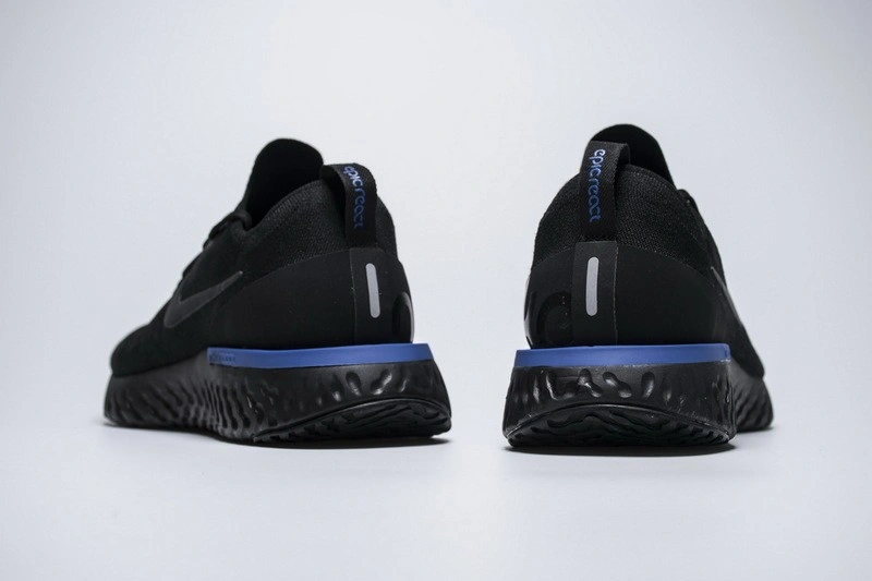 Nike Epic React Flyknit Black Racer Blue  AQ0067-004