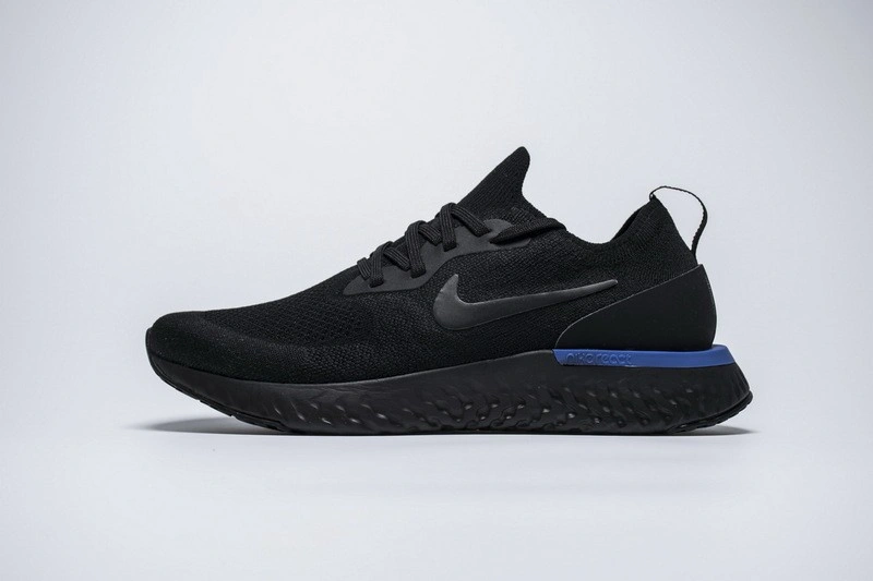Nike Epic React Flyknit Black Racer Blue  AQ0067-004