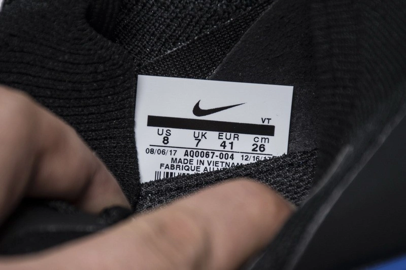 Nike Epic React Flyknit Black Racer Blue  AQ0067-004