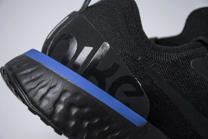 Nike Epic React Flyknit Black Racer Blue  AQ0067-004