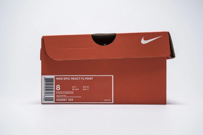 Nike Epic React Flyknit Black Racer Blue  AQ0067-004