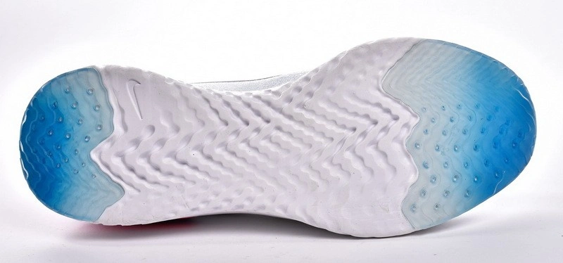 Nike Epic React Flyknit White Racer Blue Pink Blast  AQ0067-101