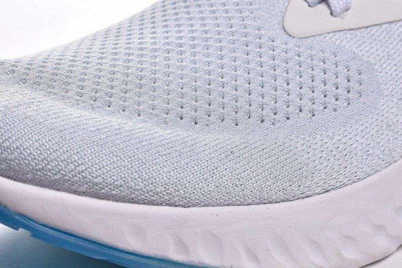 Nike Epic React Flyknit White Racer Blue Pink Blast  AQ0067-101