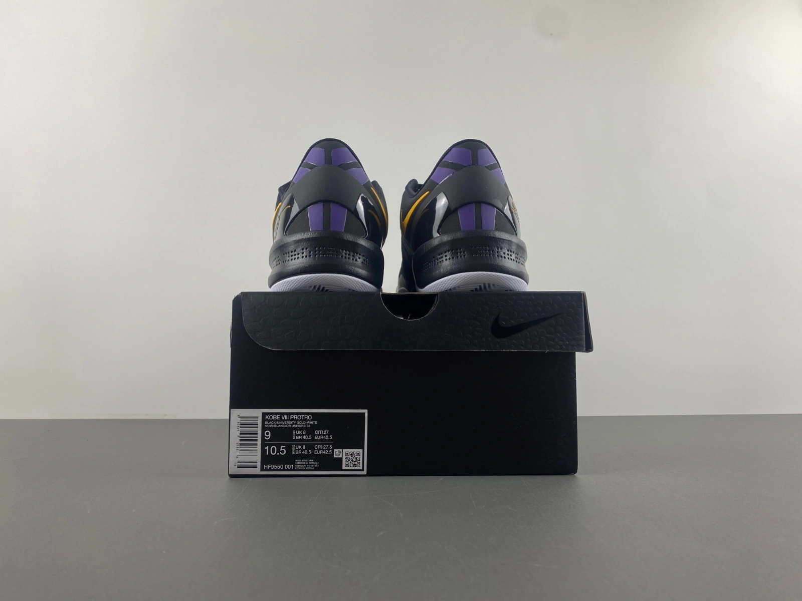 Nike Kobe 8 Protro Black University Gold HF9550-001