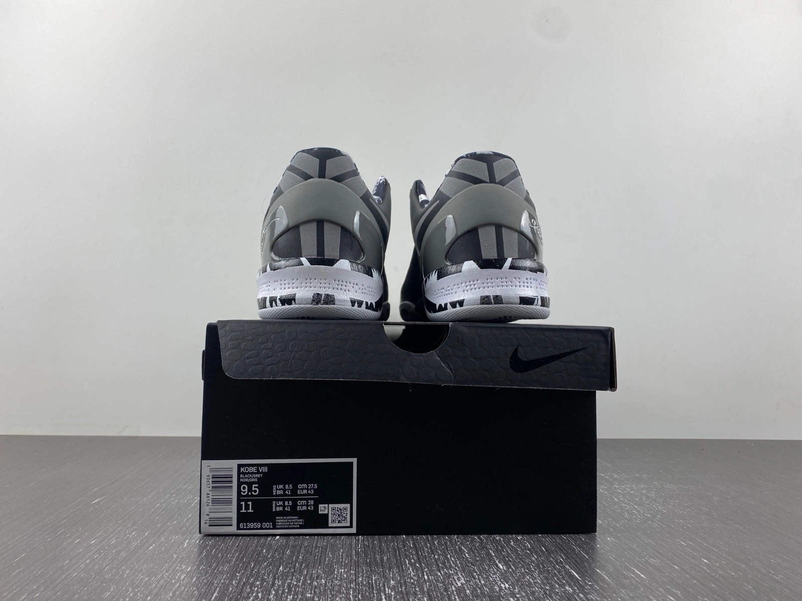 Nike Kobe 8 System Philippines Black Silver 613959‑001