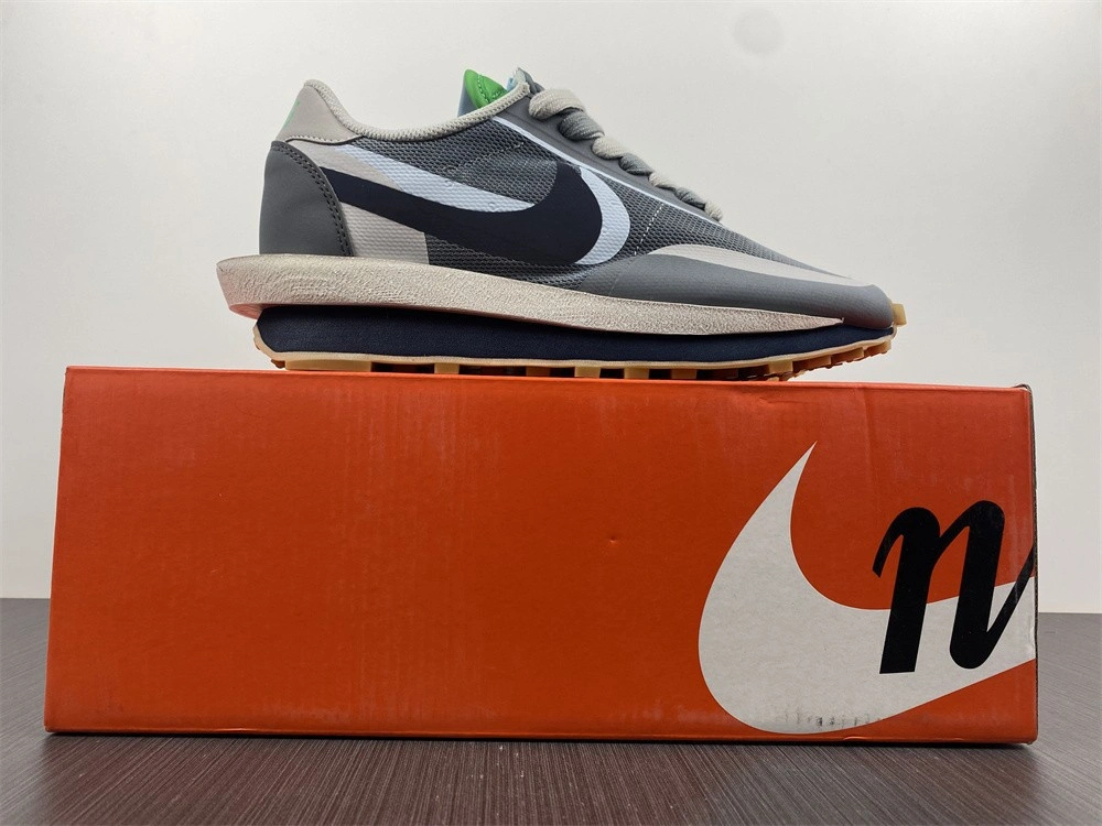 Nike LD Waffle sacai CLOT Kiss of Death 2 Cool Grey  DH3114-001