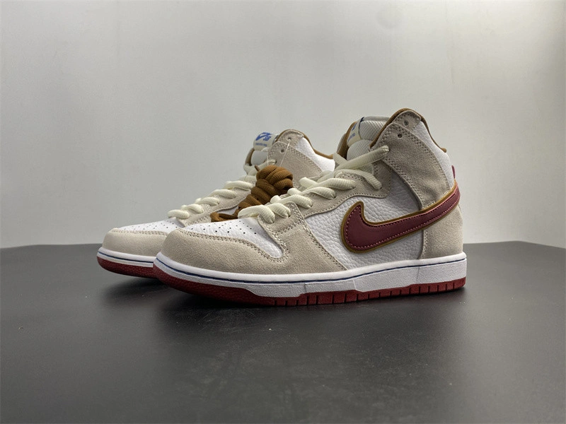 Nike SB Dunk High Sail Bright Crimson - CV9499-100