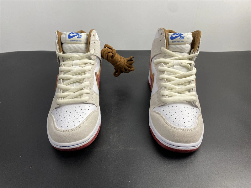 Nike SB Dunk High Sail Bright Crimson - CV9499-100