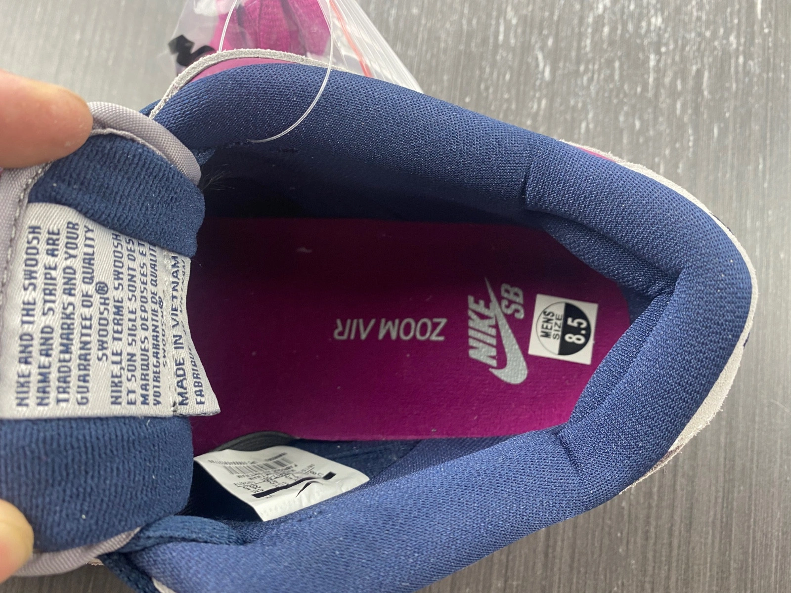 Nike SB Dunk Low Atmosphere Grey True Berry  BQ6817-001
