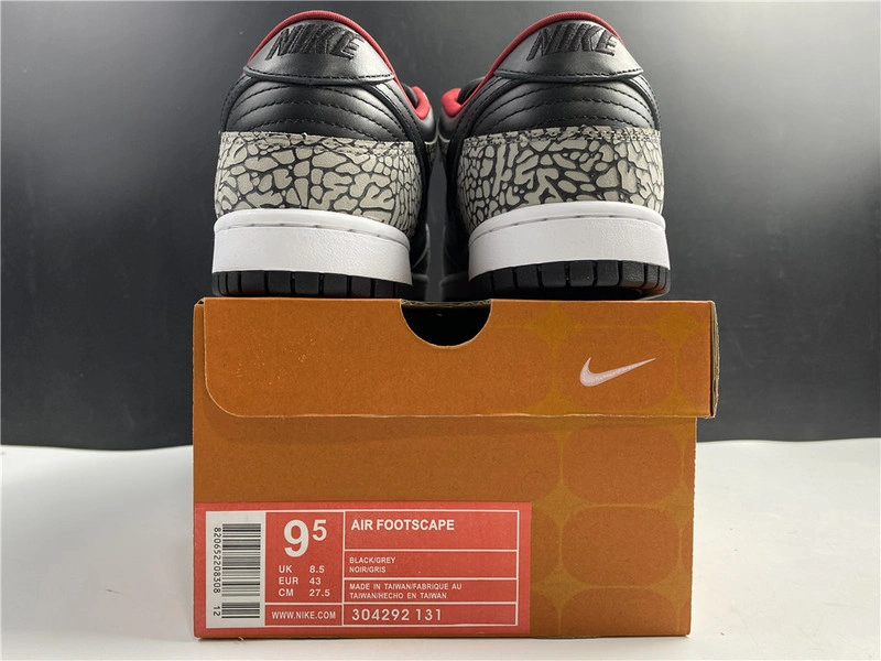 Nike SB Dunk Low “Black Cement  304292-131