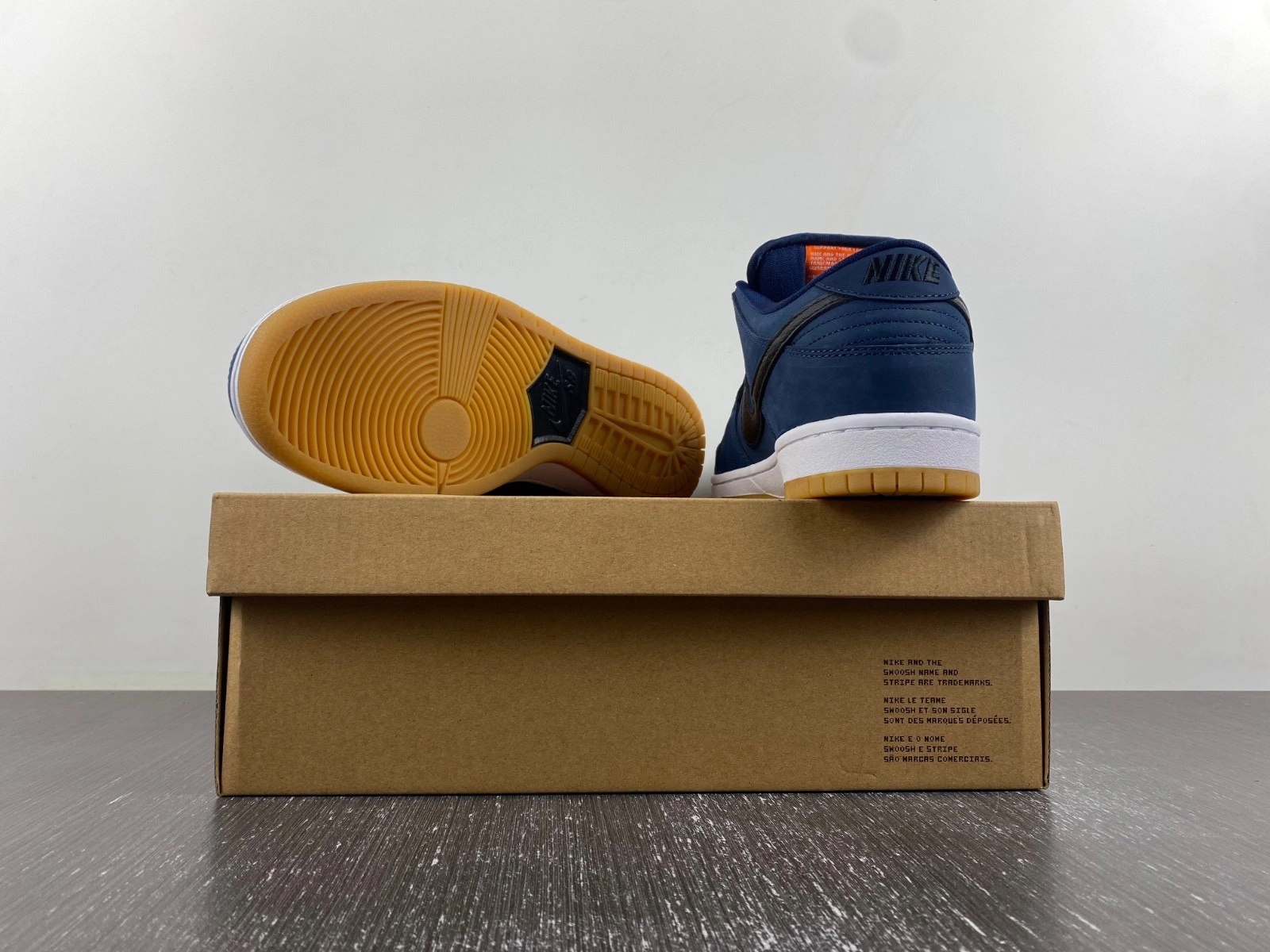 Nike SB Dunk Low Navy Black Gum Men's - CW7463-401