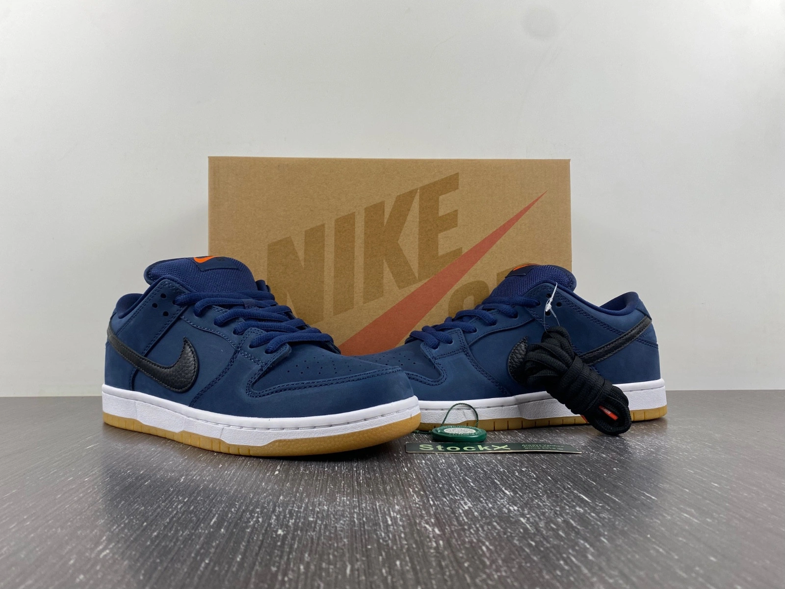 Nike SB Dunk Low Navy Black Gum Men's - CW7463-401