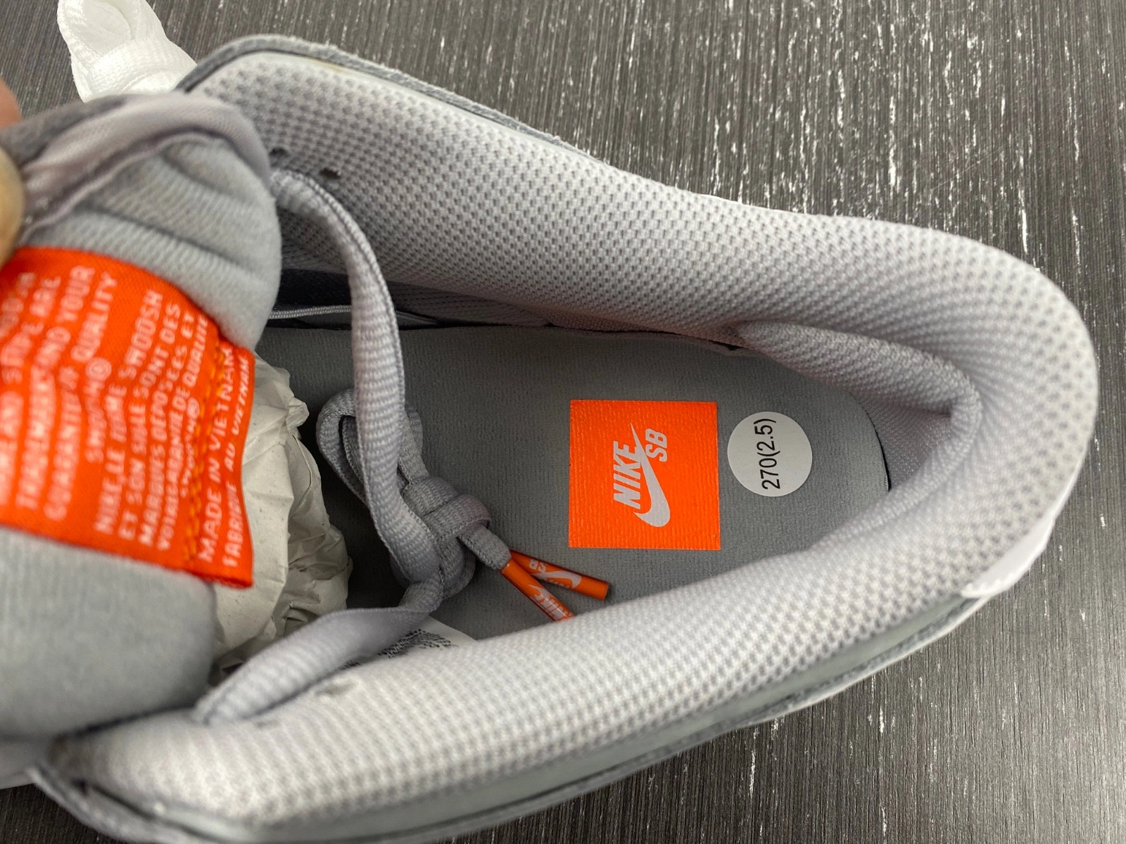 Nike SB Dunk Low Pro ISO Orange Label Wolf Grey Gum  DV5464-001