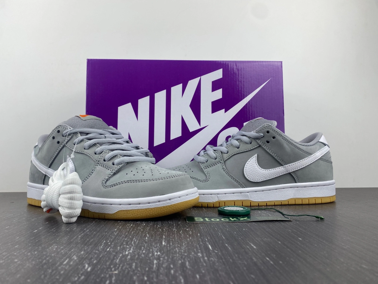 Nike SB Dunk Low Pro ISO Orange Label Wolf Grey Gum  DV5464-001