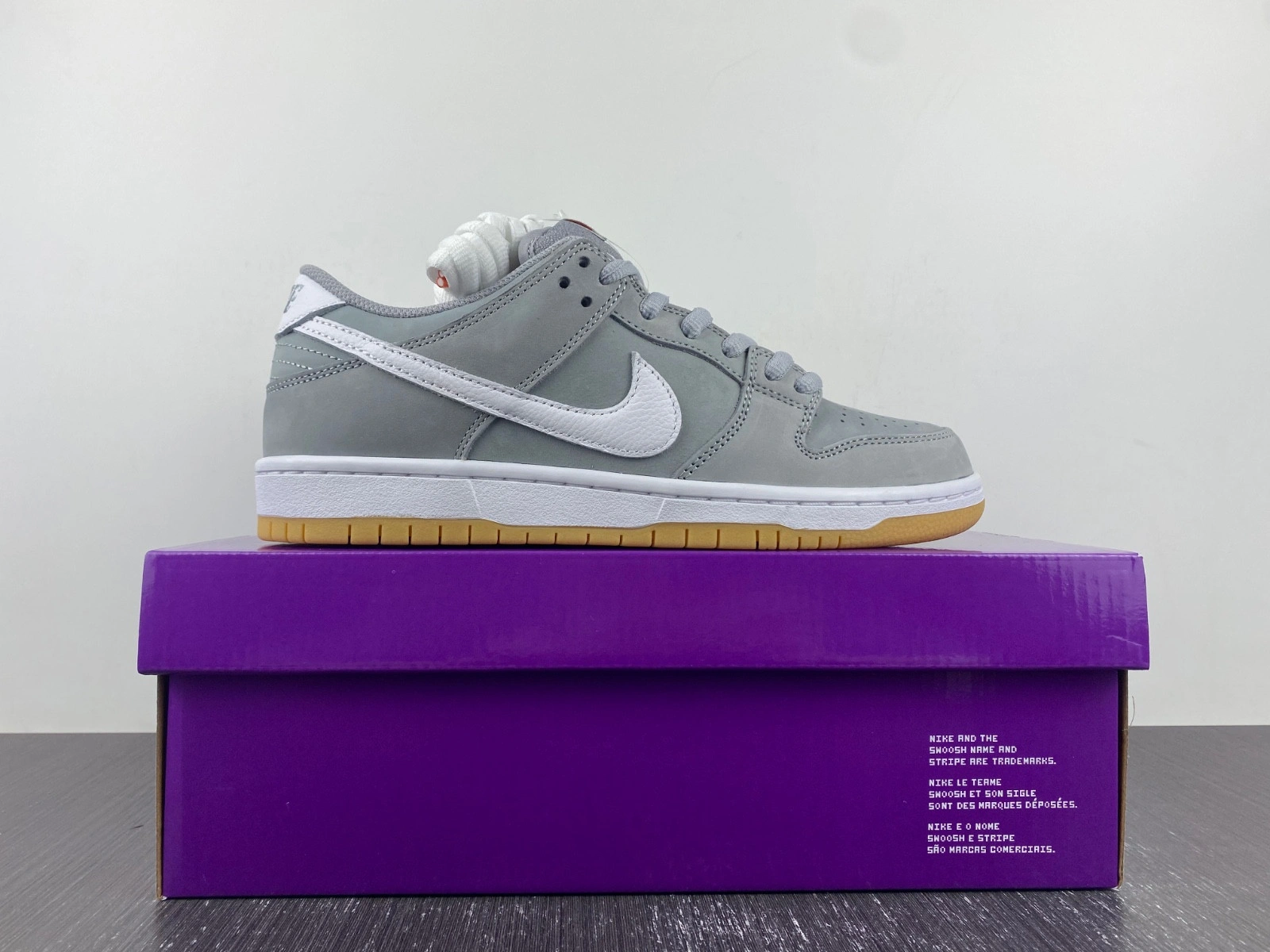 Nike SB Dunk Low Pro ISO Orange Label Wolf Grey Gum  DV5464-001