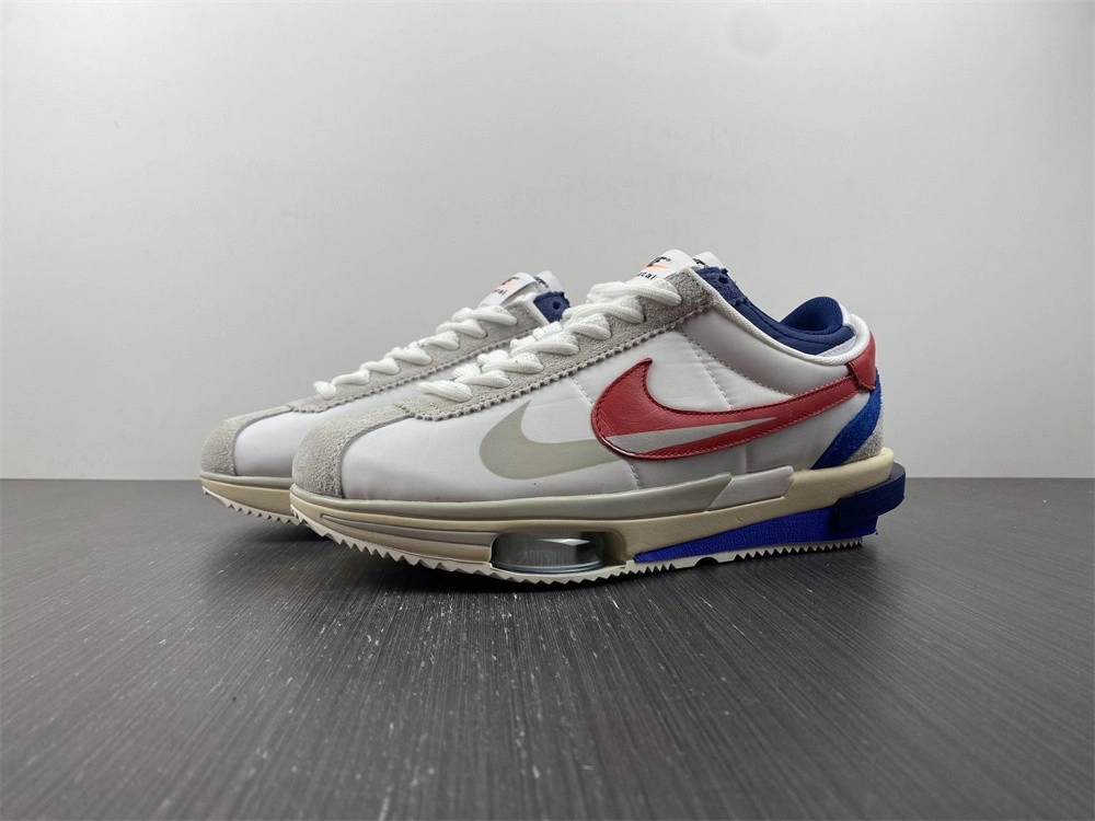Nike Zoom Cortez SP sacai White University Red Blue  DQ0581-100
