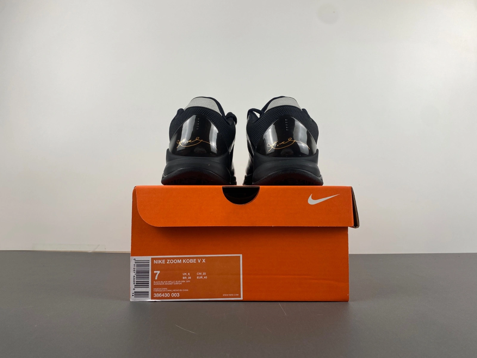 Nike Zoom Kobe V X 'Blackout'   386430-003