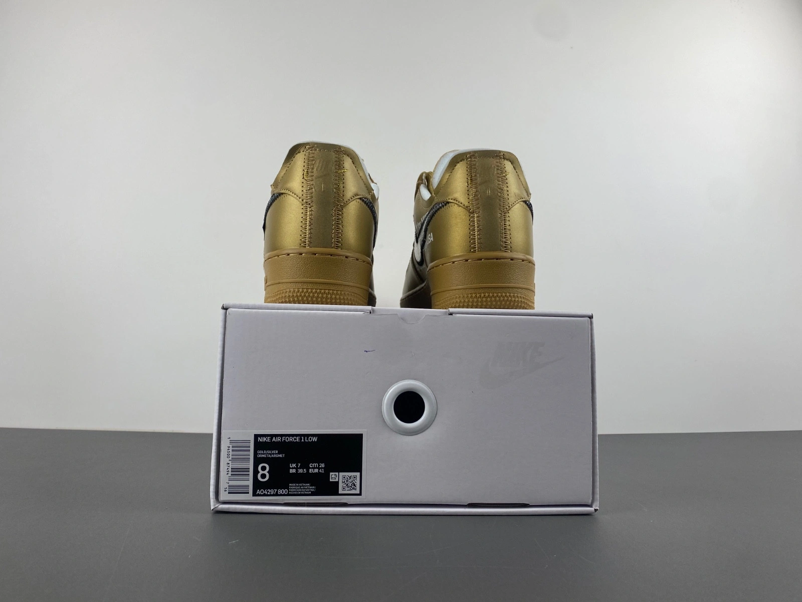 OFF-WHITE x Nike Air Force 1 gold AO4297-800