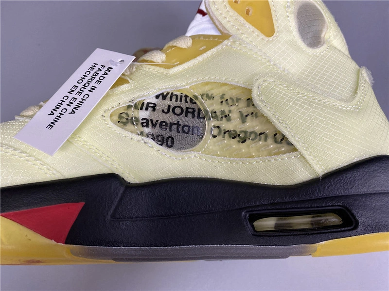 OWT x Air Jordan 5 “Sail”  DH8565-100