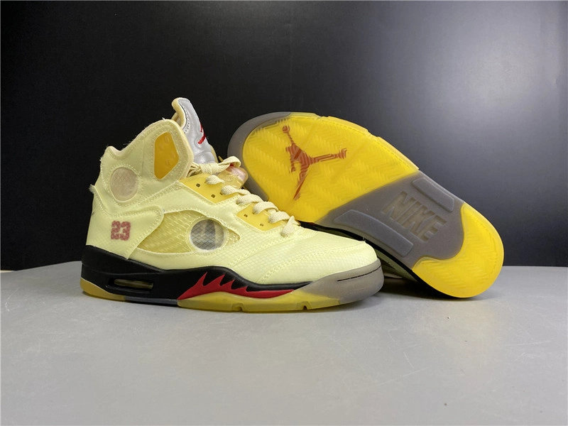 OWT x Air Jordan 5 “Sail”  DH8565-100