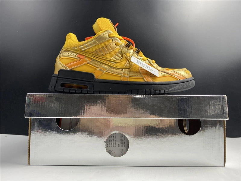 OWT x Nike Air Rubber Dunk “University Gold  CU6015-700