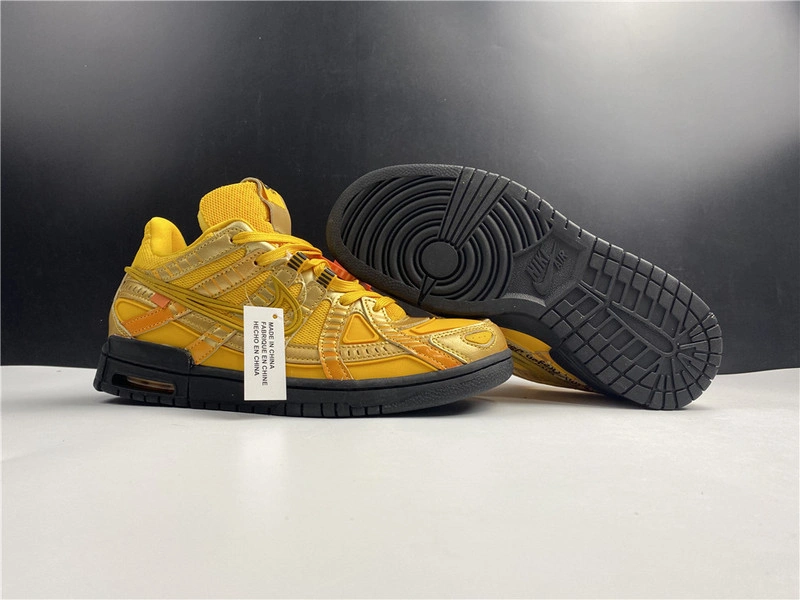 OWT x Nike Air Rubber Dunk “University Gold  CU6015-700