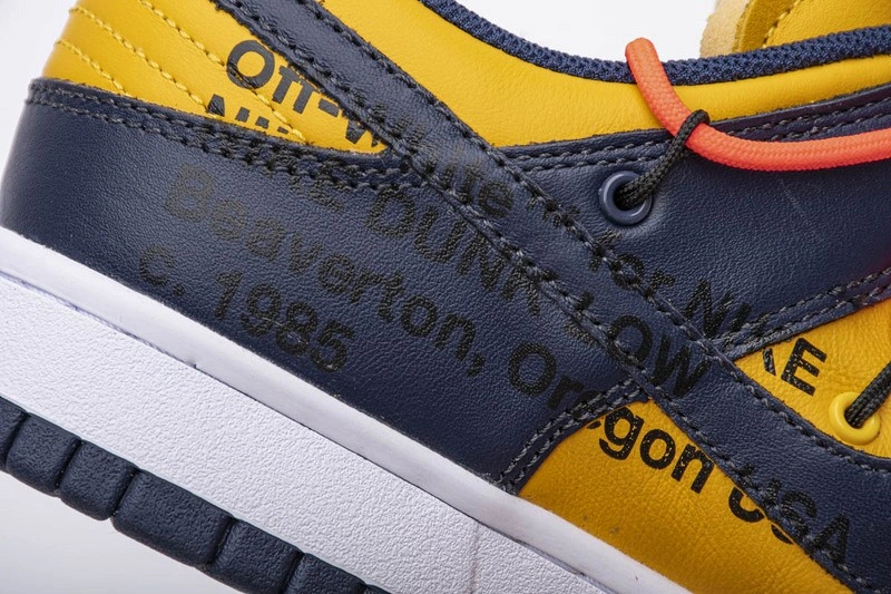 OWTx Nike Dunk SB Low White Michigan  CT0856-700