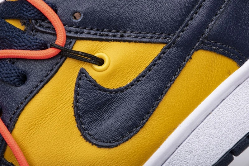 OWTx Nike Dunk SB Low White Michigan  CT0856-700