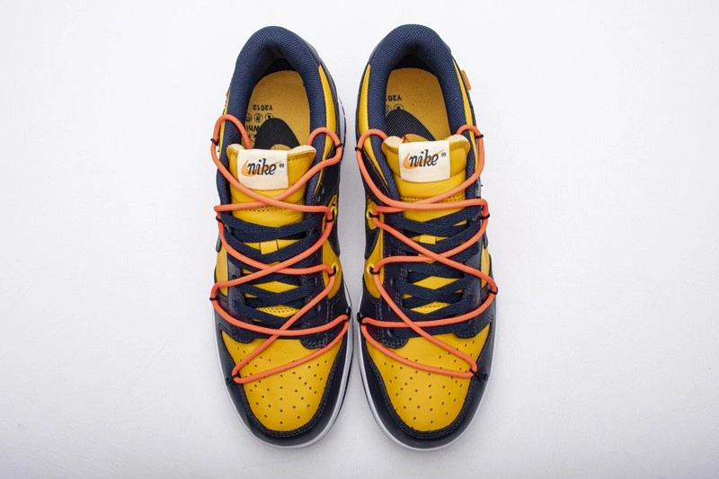 OWTx Nike Dunk SB Low White Michigan  CT0856-700