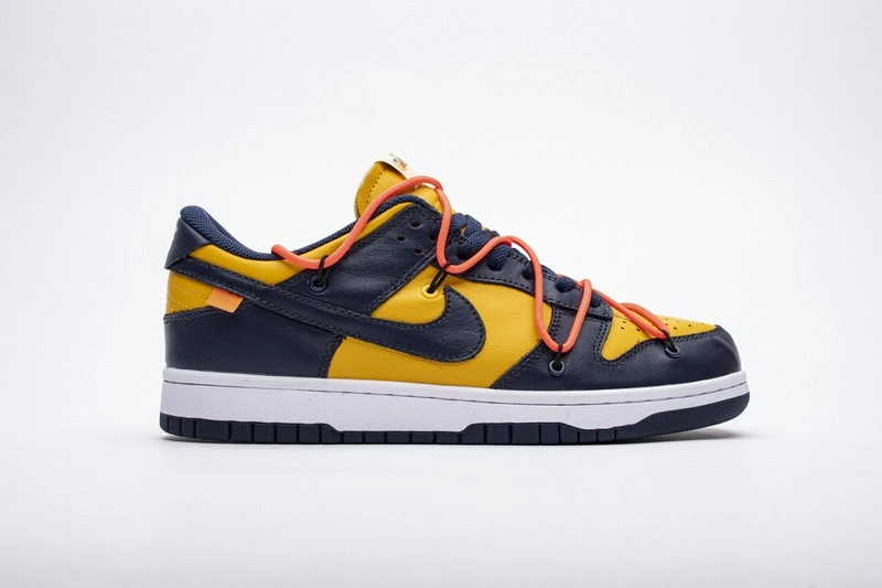 OWTx Nike Dunk SB Low White Michigan  CT0856-700