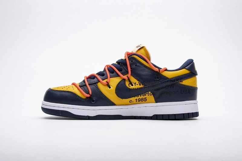 OWTx Nike Dunk SB Low White Michigan  CT0856-700