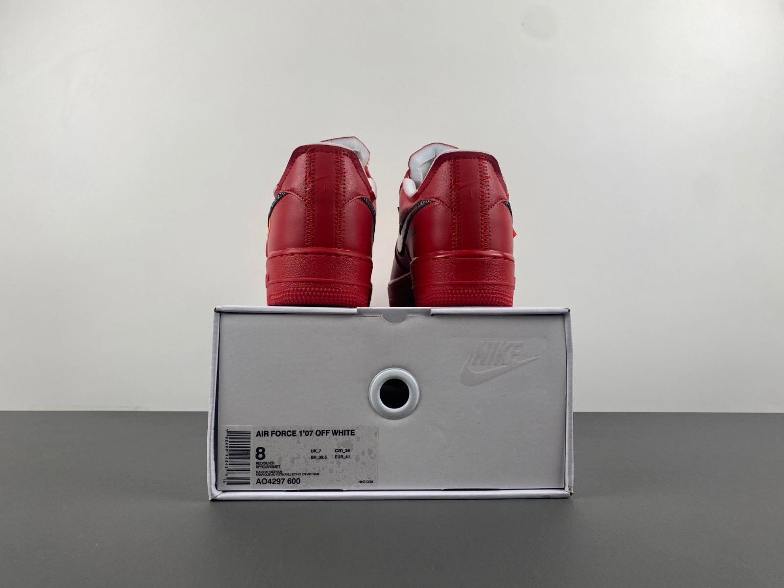 Off White x Nike Air Force 1 Red  AO4297-600