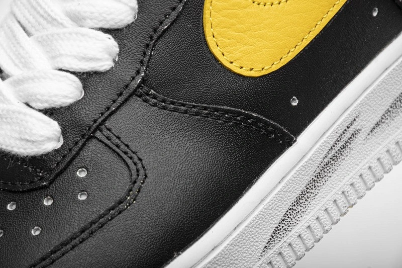PEACEMINUSONE X Nike Air Force 1 Low Black Yellow AQ3692-001