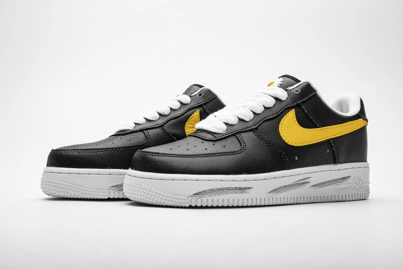 PEACEMINUSONE X Nike Air Force 1 Low Black Yellow AQ3692-001