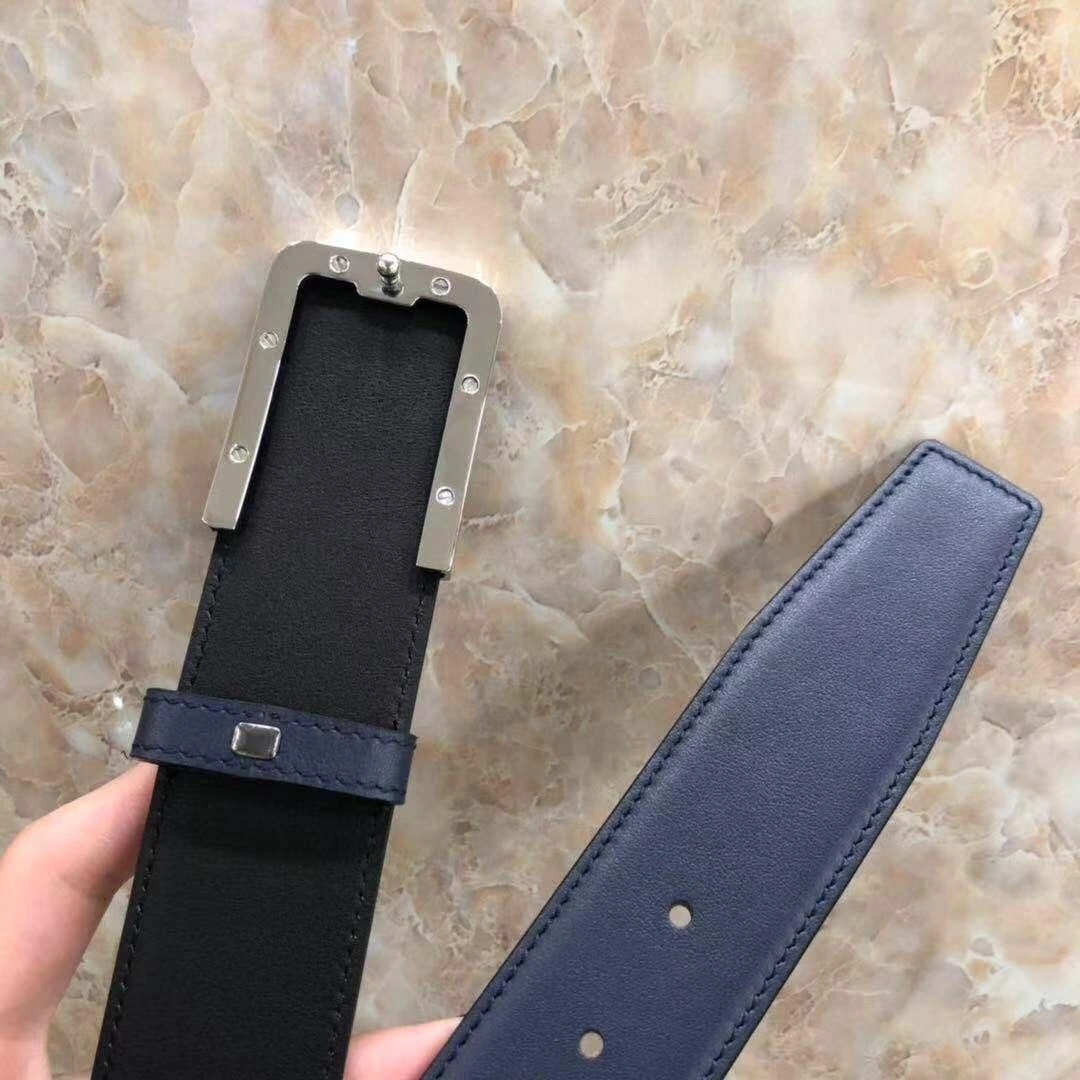 Prada Men's simple business model buckle belt F0216-1