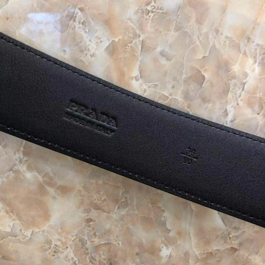 Prada Men's simple business model buckle belt F0216-1