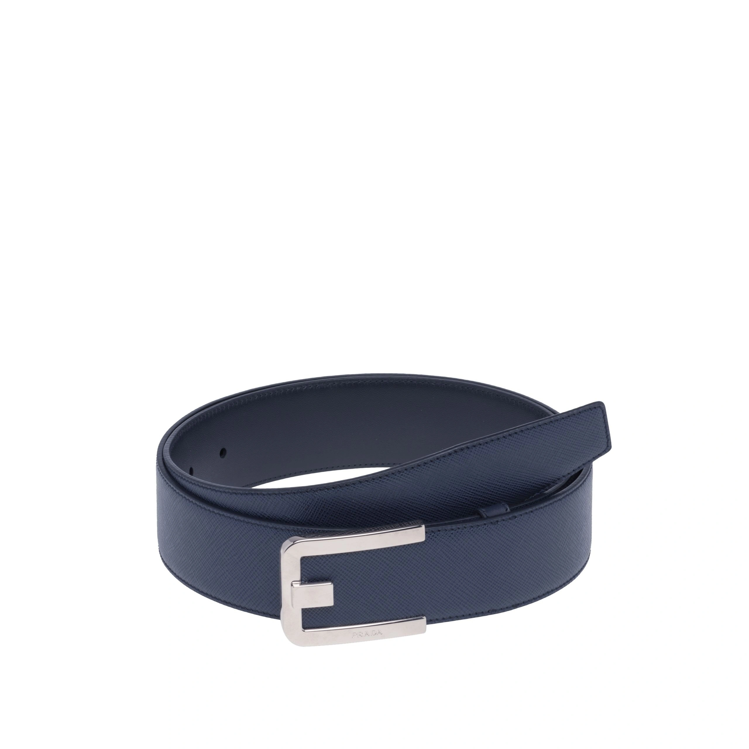 Prada Men's simple business model buckle belt F0216-1