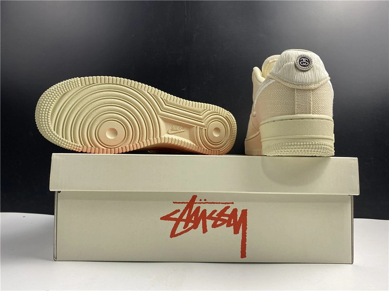 Stussy x Nike Air Force 1 Low “Fossil Stone”  CZ9084-200