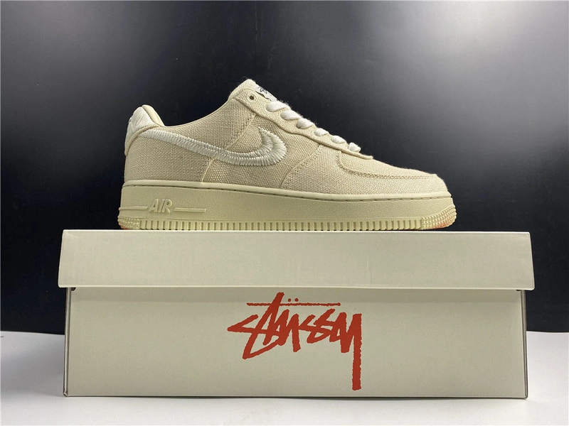 Stussy x Nike Air Force 1 Low “Fossil Stone”  CZ9084-200